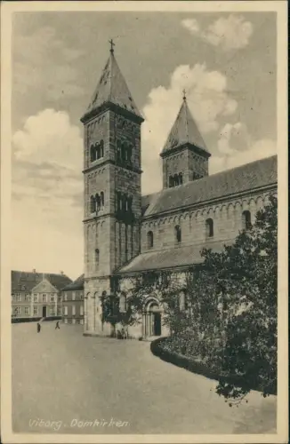 Postcard Viborg Domkirken 1951