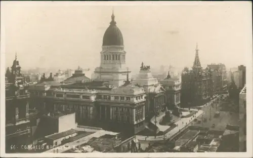 Postcard Buenos Aires Congreso National 1940