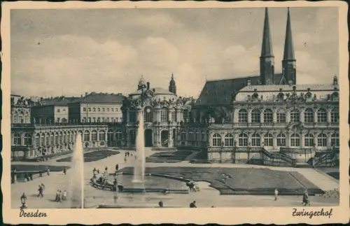 Ansichtskarte Innere Altstadt-Dresden Dresdner Zwinger 1932