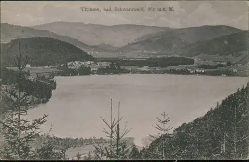 Ansichtskarte Titisee Panorama-Ansicht Titisee, bad. Schwarzwald 1910