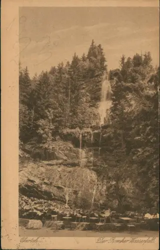 Ansichtskarte Oker-Goslar Romker Wasserfall (Waterfall) 1923