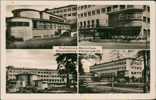 Elbingerode-Oberharz am Brocken DDR Mehrbildkarte Diakonissen-Mutterhaus "Neuvandsburg" 1958
