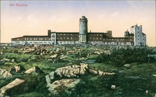Ansichtskarte Ilsenburg (Harz) Der Brocken im Harz, Gebäude-Ansicht 1910