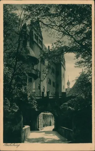 Ansichtskarte Rochsburg-Lunzenau Schloss Rochsburg 1930