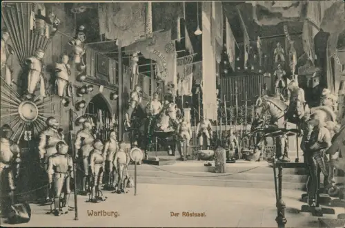 Ansichtskarte Eisenach Wartburg - Der Rüstsaal 1914