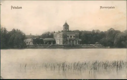 Ansichtskarte Potsdam Partie am Marmor-Palais Marmorpalais 1910