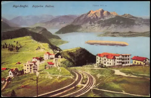 Küssnacht am Rigi Zeppelin 1975  gel nach Tokyo Fisa Kongress Sonderstempel