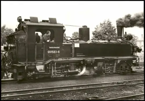 Ansichtskarte  Tenderlokomotive 99 1583-6 Dampfzug 1971