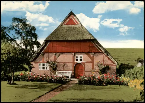 Ansichtskarte Kollmar Fachwerkhaus 1974