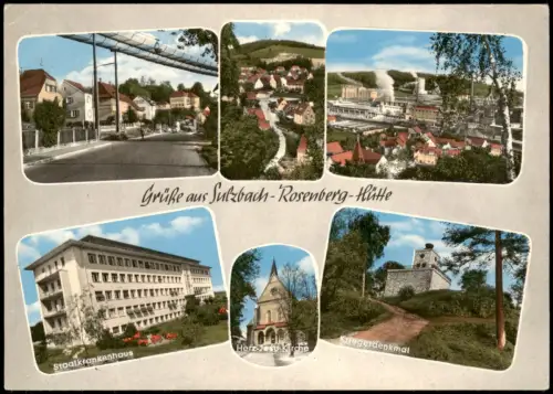 Sulzbach-Rosenberg MB Farbir, Straße, Krankenhaus, Kriegerdenkmal 1968