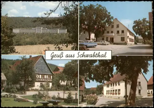 Ansichtskarte Schwabthal (Schwabtal) 4 Bild: Gasthaus Ortspartien 1971