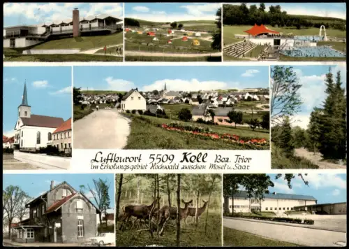Ansichtskarte Kell am See Stadtansichten Schwimmbad Zeltplatz 1972