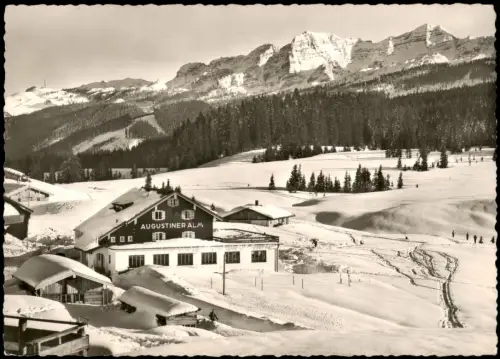 Ansichtskarte Reit im Winkl Augustiner Alm Winklmoos im Winter 1969