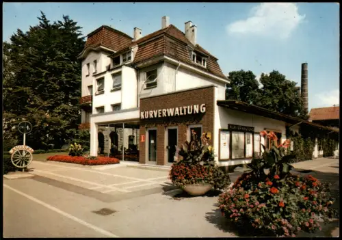 Ansichtskarte Bad Waldliesborn Partie an der Kurverwaltung 1970