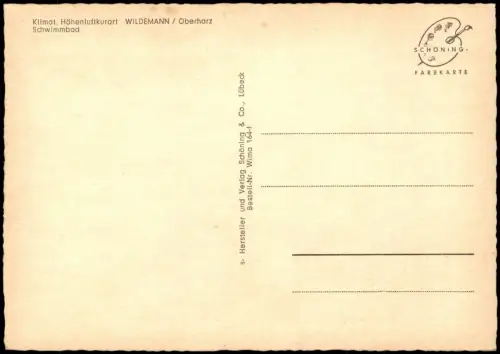 Wildemann-Clausthal-Zellerfeld Schwimmbad Freibad im Oberharz 1965