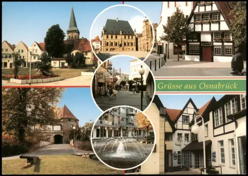 Ansichtskarte Osnabrück Mehrbildkarte mit Stadtteilansichten 1980