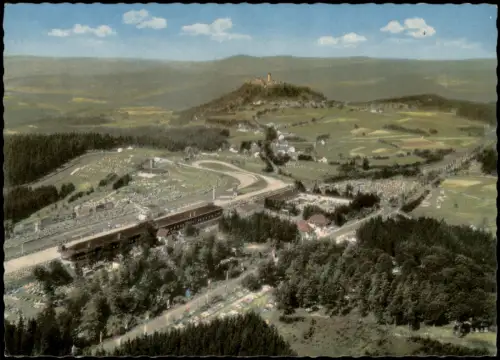 Ansichtskarte Adenau Nürburgring vom Flugzeug aus (Luftaufnahme) 1964