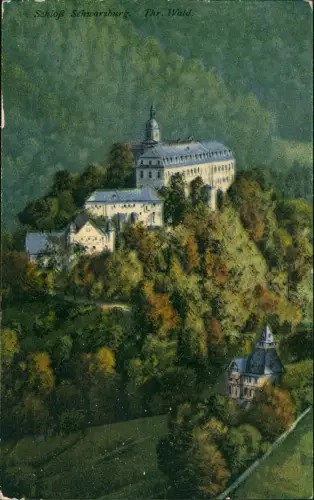 Ansichtskarte Schwarzburg Schloss Schwarzburg (Künstlerkarte) 1926