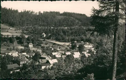 Ansichtskarte Sitzendorf Panorama-Ansicht Teilansicht zur DDR-Zeit 1960
