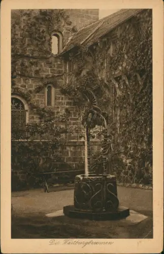 Ansichtskarte Eisenach Wartburg Der Wartburgbrunnen 1910
