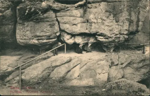 Kirnitzschtal-Sebnitz Kuhstall, Sächsische Schweiz Kletterer 1910