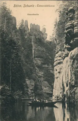 Jonsdorf (CZ) Janov Böhm. Schweiz Edmundsklamm Klammfamilie 1910