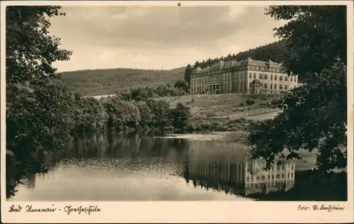 Ansichtskarte Ilmenau Partie an der Goetheschule 1941   2. Weltkrieg Feldpost