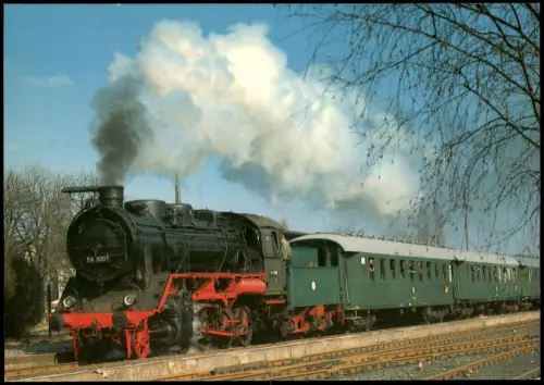 Ansichtskarte Eschweiler Güterzug-Lokomotive 56 3007 1976
