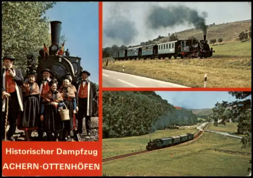 Achern-Ottenhöfen Historischer Dampfzug mit Lokomotive Nr. 28 1976
