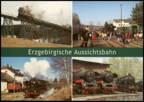 Markersbach Raschau-  Erzgebirgische Aussichtsbahn mit Dampflokomotiven 2009