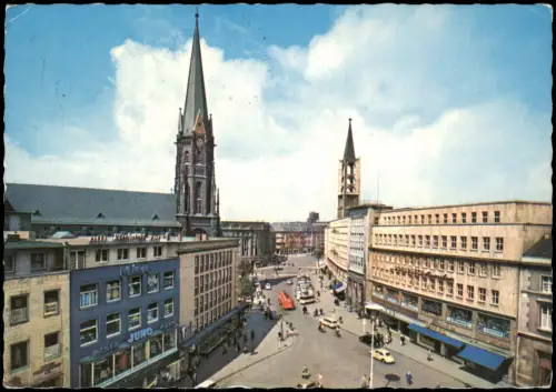 Ansichtskarte Gelsenkirchen Neumarkt und Sparkasse 1978