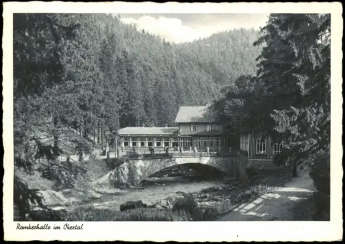 Ansichtskarte Oker-Goslar Hotel Romkerhalle 1940