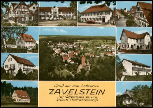 Ansichtskarte Bad Teinach-Zavelstein Stadtteilansichten Häuser 1971