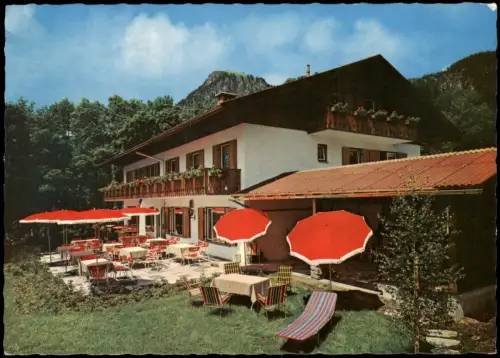 Bad Oberdorf Allgäu-Bad Hindelang Cafe Pension Haus Helgard 1968