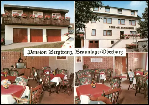 Ansichtskarte Braunlage 4 Bild Pension Bergkranz 1978