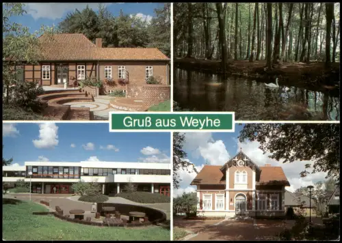 Ansichtskarte Weyhe LK Diepholz Stadtansichten 4 Bild 1983