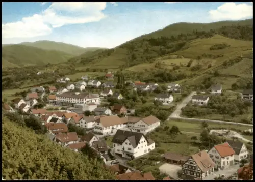Ansichtskarte Durbach Panorama-Ansicht Weinort der Ortenau 1965