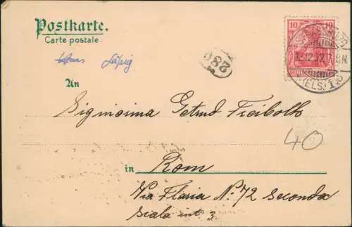 CPA Straßburg Strasbourg Orangerie mit Wasserfall (Waterfall) 1902