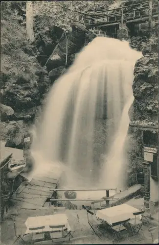 Rathen Amselfall (Elbsandsteingebirge) Wasserfall Waterfall 1910