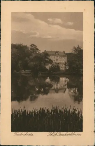 Ansichtskarte Friedrichroda Teich Partie am Schloss Reinhardsbrunn 1920