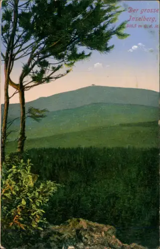 Ansichtskarte Brotterode Der grosse Inselberg in Thüringen 1910