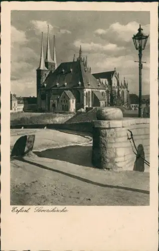 Ansichtskarte Erfurt Partie an der St. Severikirche 1935