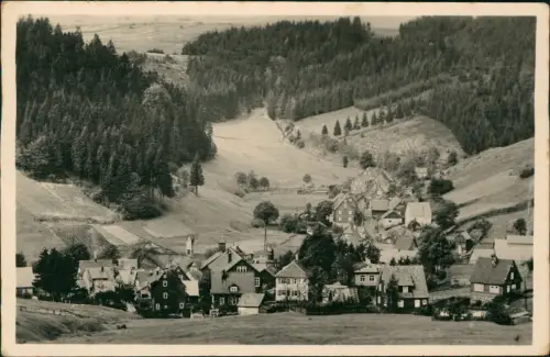 Ansichtskarte Fehrenbach Panorama-Ansicht zur DDR-Zeit 1957