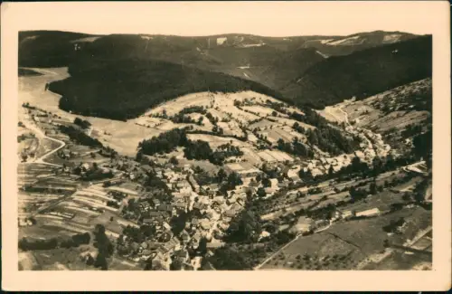 Ansichtskarte Goldlauter-Suhl Panorama-Ansicht zur DDR-Zeit 1955