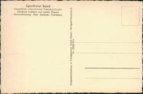 Baad (Kleinwalsertal) Umland-Ansicht mit Kirche (Sporthotel Baad) 1930