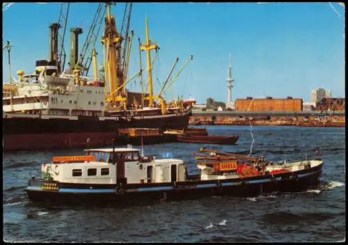 Ansichtskarte Hamburg Hafen Schiffe 1980