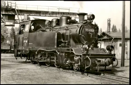 Ansichtskarte  Dampflokomotive 99 4801 Tenderlok 1985