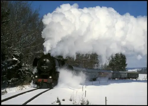 Dampflokomotive Eisenbahnstrecke Annaberg-Buchholz-Schwarzenberg 1990