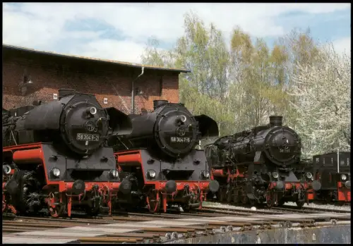 Schwarzenberg (Erzgebirge) Dampflokomotiven  Eisenbahnmuseum Schwarzenberg 2009