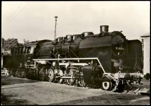 Stollberg (Erzgebirge) Dampflok 50 1849-4 auf Fahrzeugausstellung 1979